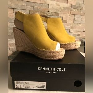 Shoes wedges with open toe